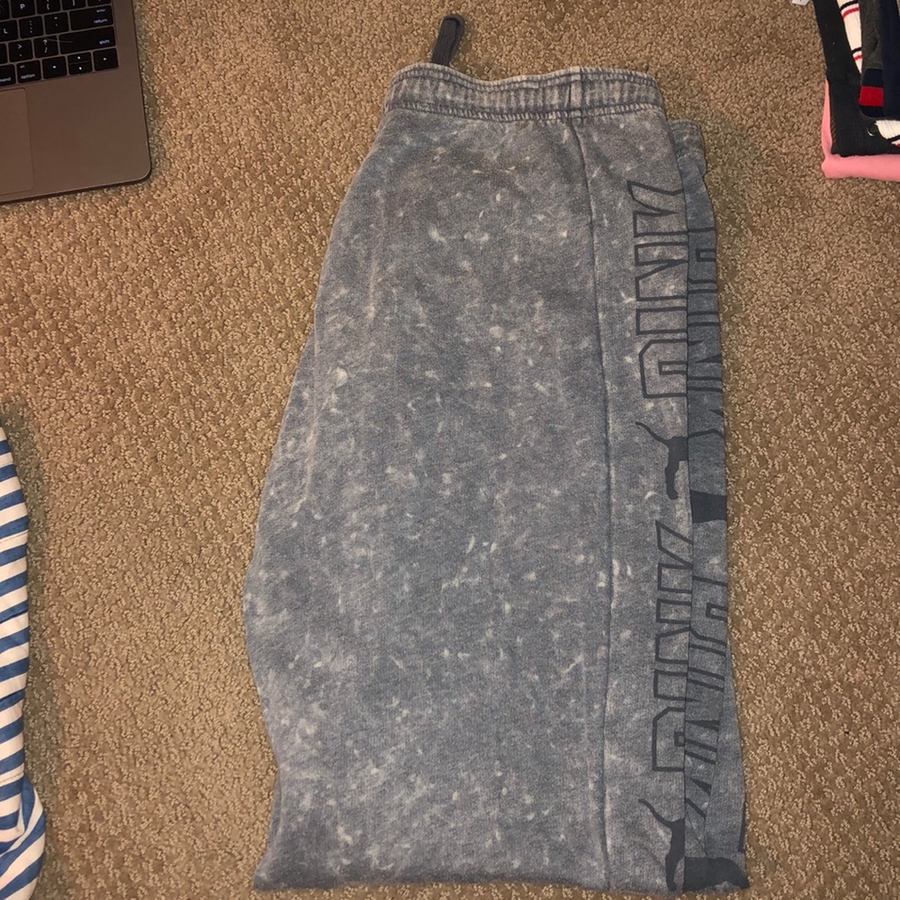 Gray sweatpants
